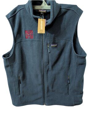 Patagonia Synchilla Mens Fleece Vest XL New Navy Recycled Polyester NWT